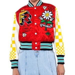 First Row Grow Your Future Varsity Patch Jacket Large